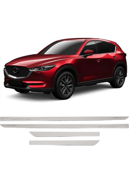 Mazda Cx-5 Kf Uyumlu 2017 ve Üzeri Krom Yan Kapı Çıtası 4 Parça Paslanmaz Çelik fiyatları