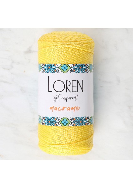 Loren Macrame Sarı El Örgü Ipi - Rm 055 - 34330