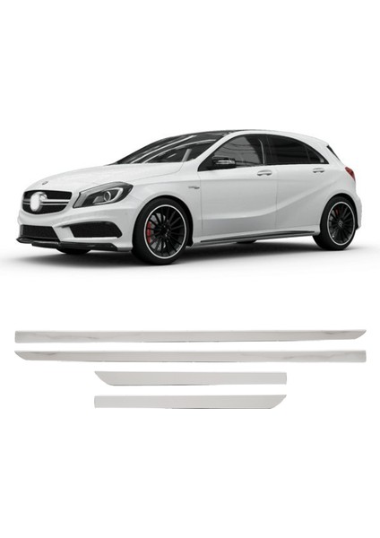 Mercedes A-Class W176 Uyumlu 2013-2018 Krom Yan Kapı Çıtası 4 Parça Paslanmaz Çelik fiyatları