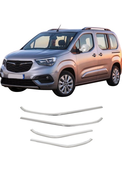 Opel Combo Uyumlu 2019 ve Üzeri Krom Cam Çıtası 4 Parça Paslanmaz Çelik fiyatları