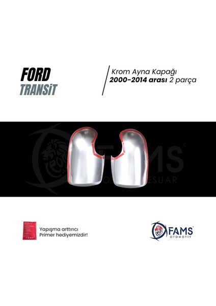 Ford Transit Krom Ayna Kapağı 2 Parça 2000-2014 Paslanmaz Çelik modelleri