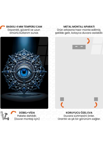 Veri Mabedinin Gözü Cam Tablo fırsatları