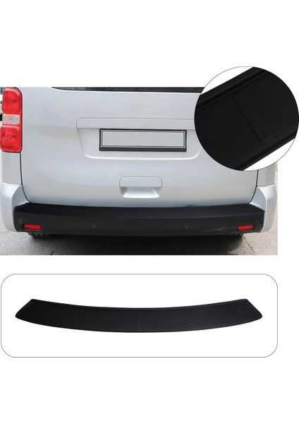 Opel Vivaro Uyumlu 2019 ve Üzeri Abs Geniş Arka Tampon Üstü Koruma