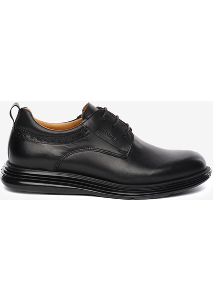 Erkek Siyah Hakiki Deri Oxford Ayakkabı 5K1KA16231 fırsatları