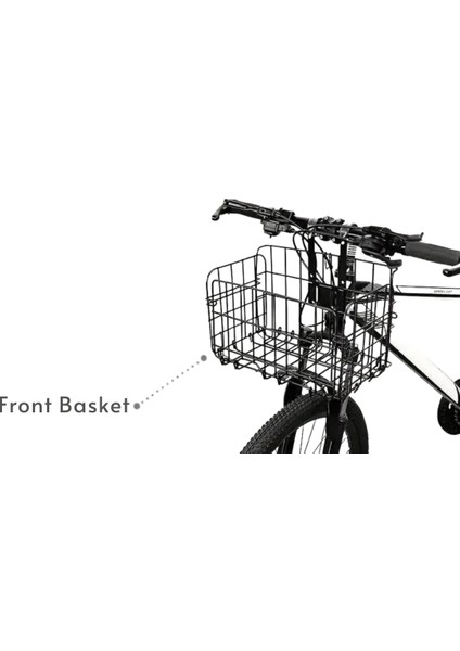 Katlanır Bisiklet Sepeti Ön Gidon Uyumlu Eşya Taşıma Sepet Askılı Metal fırsatları