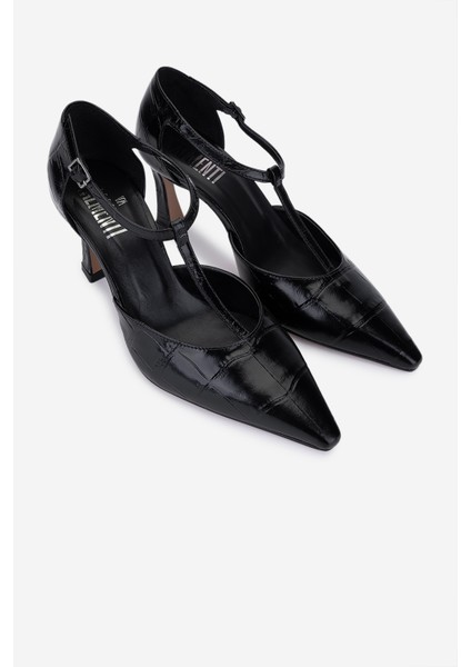 Canapé Kadın Hakiki Deri Siyah Topuklu Ayakkabı 1154 785 Bn Ayk SK25-26 Nero fiyatları