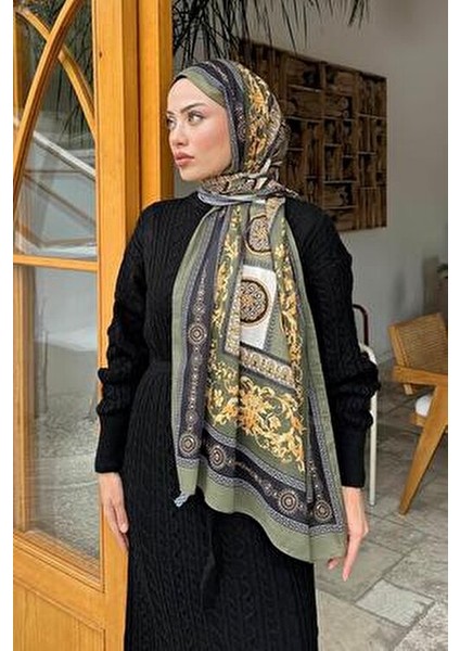 Versa Desen Haki Pamuk Şal Pamuk 70 x 180 cm fırsatları