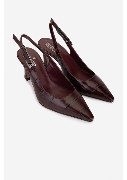 Canapé Kadın Hakiki Deri Bordo Topuklu Ayakkabı 1154 792 Bn Ayk SK25-26 Bordo fiyatları