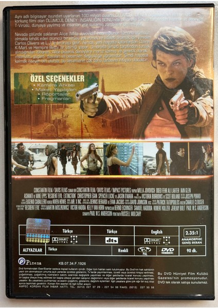 Ölümcül Deney DVD (Orijnal Dönem Baskı Dvd) fiyatları