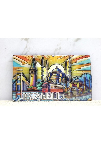 Ahşap Istanbul Temalı Magnet ALK4365