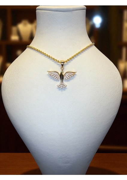 22 Ayar Anka Kuşu Işıltılı Kolye Ucu fiyatları