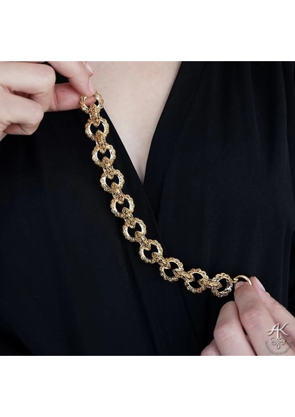 Makaron Altın Bileklik
