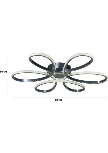 Sedef Krom Renk Modern Tasarım Yatak Odası - Salon - Mutfak Gün Işığı ve Beyaz LED Avize fiyatları