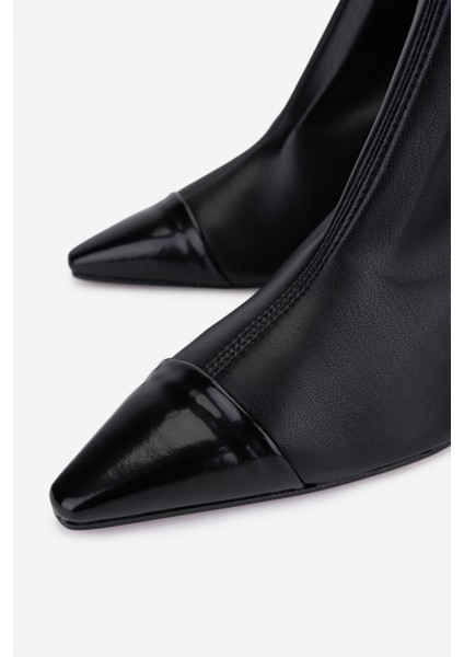 Canapé Kadın Hakiki Deri Siyah Topuklu Bot 1154 790 Bn Bot SK25-26 Nero/nero modelleri