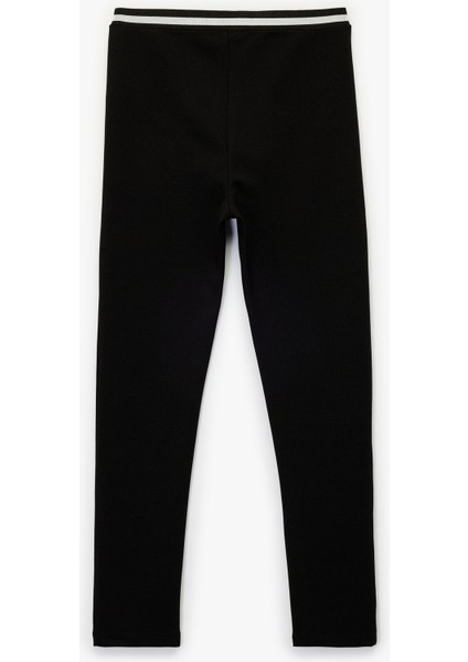 Beli Lastikli Renk Bloklu Basic Tayt fiyatları