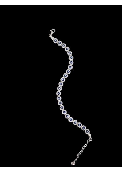 925 Ayar Gümüş Pırlanta Montür Zirkon Taşlı Bileklik