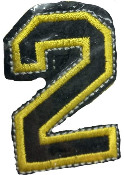 Aplike Ütü Ile Yapışan 2 Rakamı Arma 2x4 cm