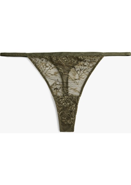 Dantelli Rahat Kalıp String Külot