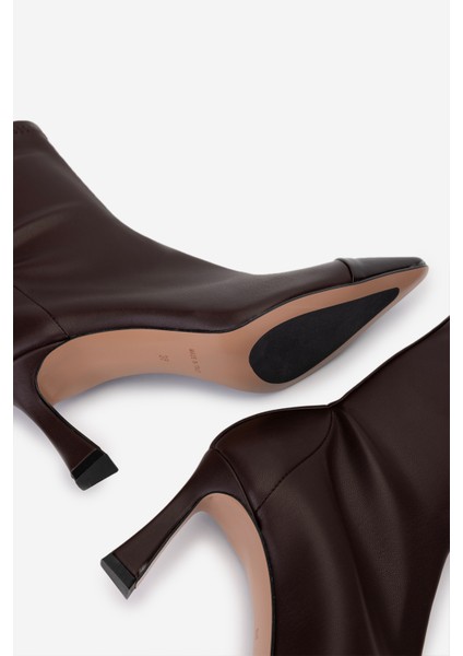 Canapé Kadın Kahverengi Hakiki Deri Topuklu Bot 1154 790 Bn Bot SK25-26 Caffe/caffe indirimleri