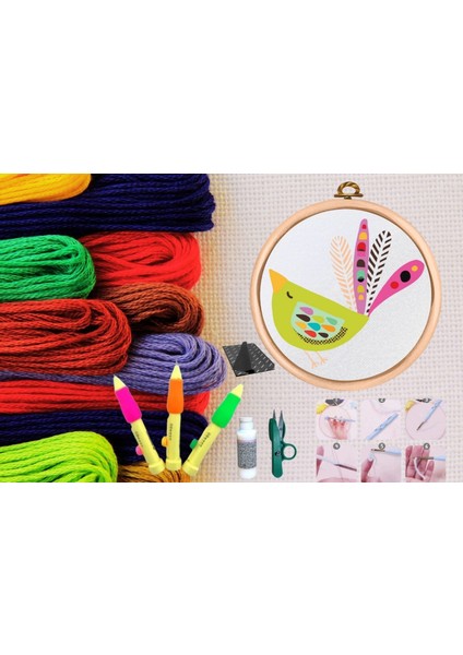 Punch Seti Nakış Seti Kasnaklı Kendin Yap Seti Seri 21