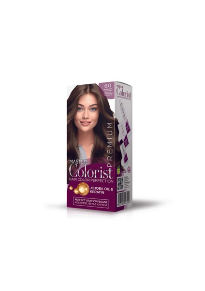 Premium Yarı Kit Set Boya 6.0 Koyu Kumral