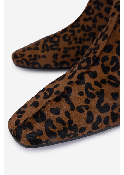 Canapé Kadın Hakiki Deri Leopar Topuklu Çizme 1154 2917 Bn Czm SK25-26 Cuoıo modelleri