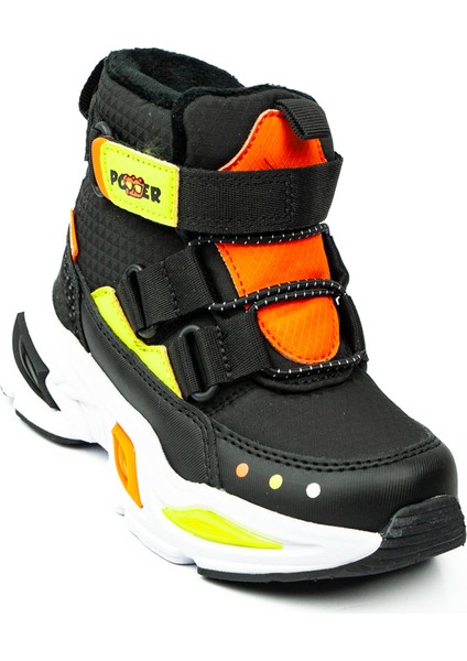 2087 Siyah Erkek Çocuk Kar Botu