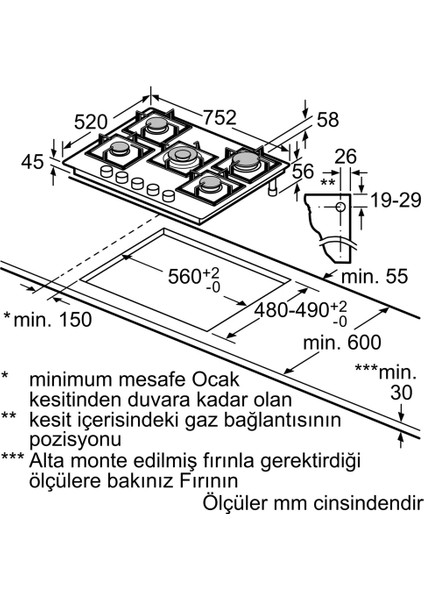 Sıemens EN7B8QP30O Ankastre Ocak