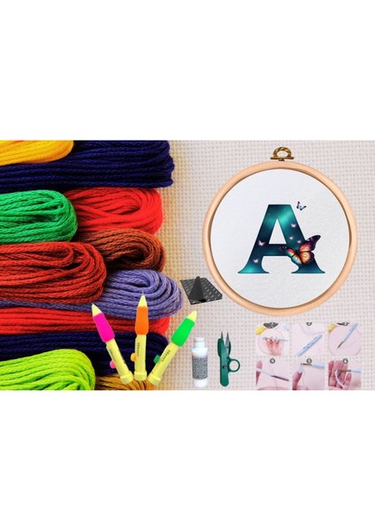 Punch Seti Nakış Seti Kasnaklı Kendin Yap Seti Seri 34