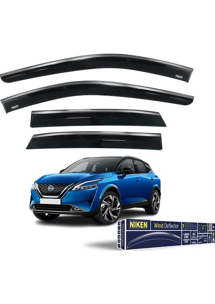 Nissan Qashqai 2023- Kromlu Cam Rüzgarlığı 4'lü fiyatları