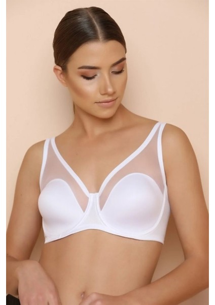 Beyaz Fenetta Tül Kaplı C Cup Toparlayıcı Südyen 9200 modelleri