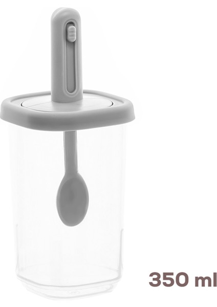 4360 6lı Kaydırmalı Kendinden Kaşıklı Sızdırmaz Kapaklı Etiketli Baharatlık Seti - Saklama Kabı indirimleri