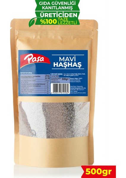 Mavi Haşhaş 500 gr fiyatları