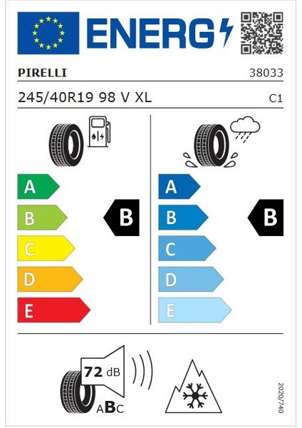 245/40 R19 98V P Zero Winter Xl * Oto Kış Lastiği (ÜRETIM:2024) fiyatları