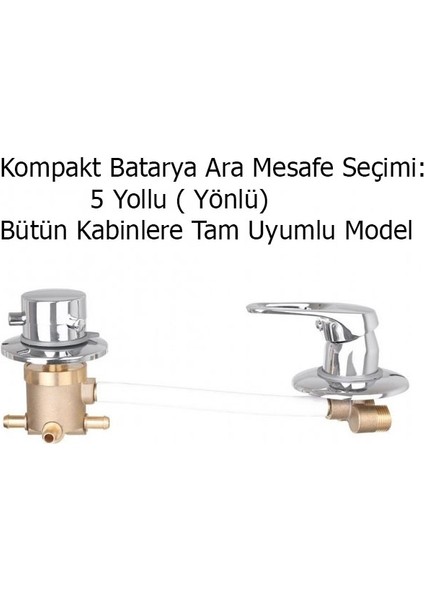 Ayrıntıshop Duşakabin Kompakt Bataryaları 5 Yollu Sistem fırsatları