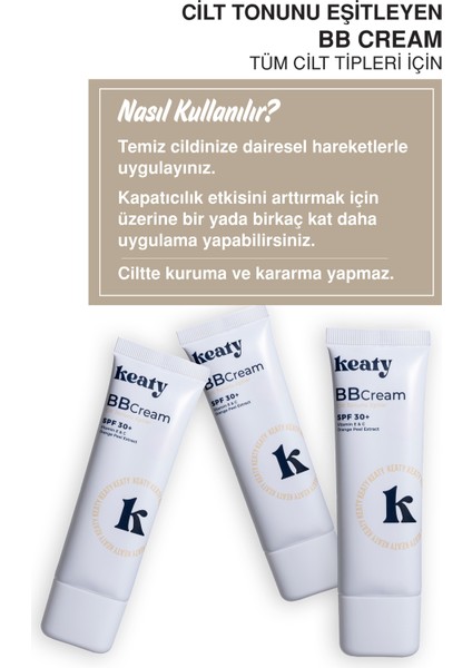 Bb Krem Spf 30+ Medium | Yüksek Kapatıcılık, Leke Karşıtı ve Aydınlık Etki | 50ML fırsatları