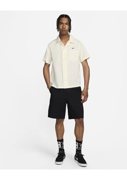 Club Woven Cargo Short Siyah Erkek Şort modelleri