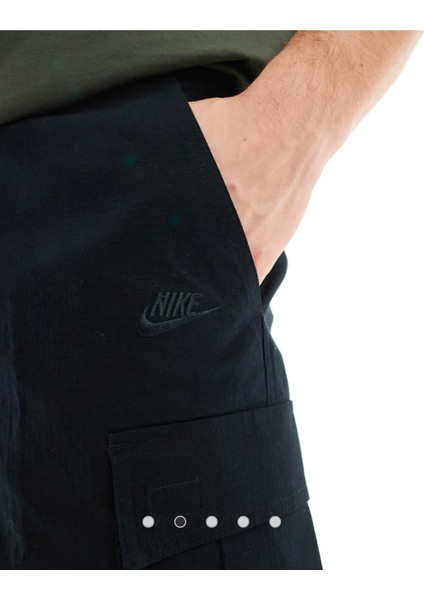Club Woven Cargo Short Siyah Erkek Şort fırsatları