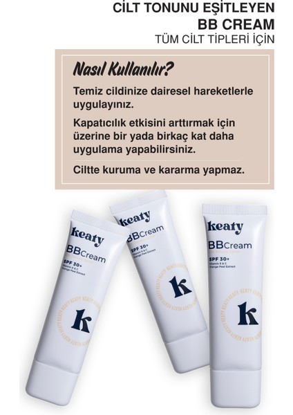 Bb Krem Spf 30+ Light | Yüksek Kapatıcılık, Leke Karşıtı ve Aydınlık Etki | 50ML fırsatları