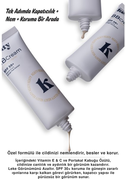 Bb Krem Spf 30+ Light | Yüksek Kapatıcılık, Leke Karşıtı ve Aydınlık Etki | 50ML indirimleri