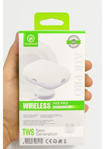Air Pro 2 Yk8 Pro Tws Kablosuz Bluetooth Kulaklık (Anc, Wireless Şarj Destekli) modelleri