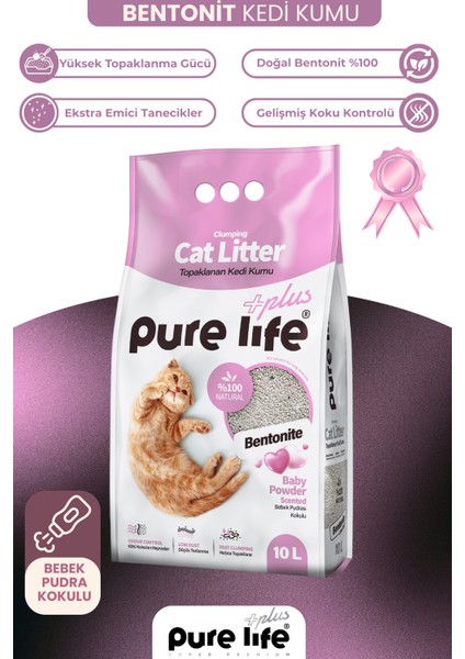 Purelife Plus Bebek Pudralı Kedi Kumu 10 Lt modelleri