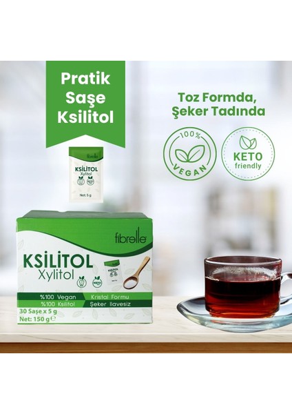 Ksilitol ( Xylitol ) Saşe ( 1 Saşe = 5 G ) fiyatları
