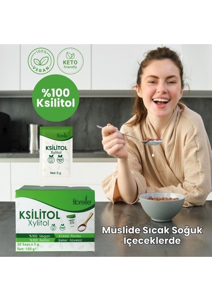 Ksilitol ( Xylitol ) Saşe ( 1 Saşe = 5 G ) indirimleri