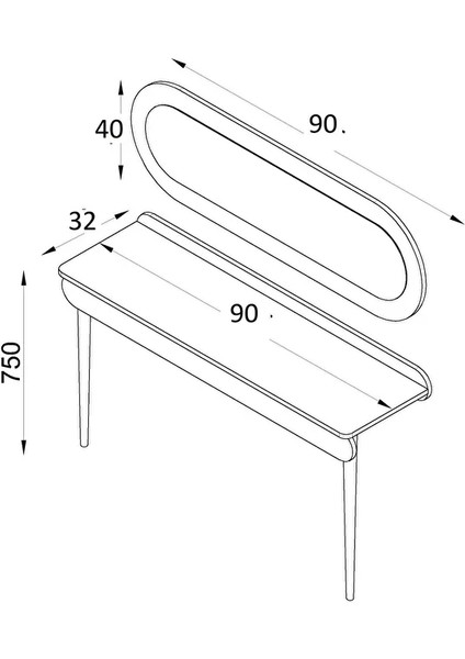 Flora Alize Beyaz Dresuar | Aynalı Çekmeceli Dresuar (90X32 Cm) modelleri