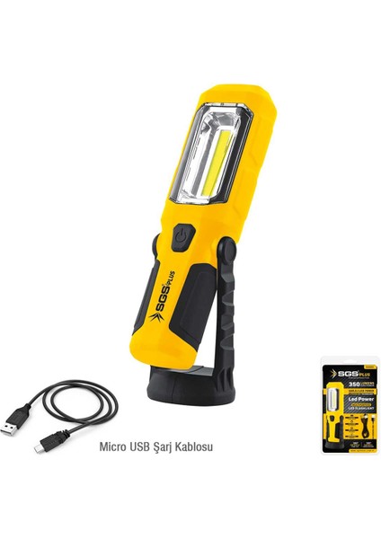 Şarjlı LED Fener / 350 Lumens SGS5054 modelleri