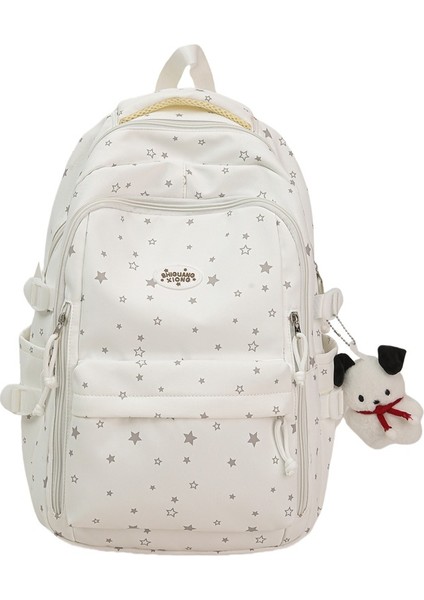 Yeni Yüksek Değerli Büyük Kapasiteli Ortaokul ve Lise Öğrencileri Kız Çanta Hafif Okul Çantası Moda Eğlence Omuz Sırt Bilgisayar Çantası (Yurt Dışından)