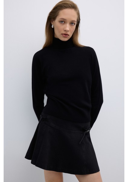 Balıkçı Yaka Triko Siyah K2671001_001
