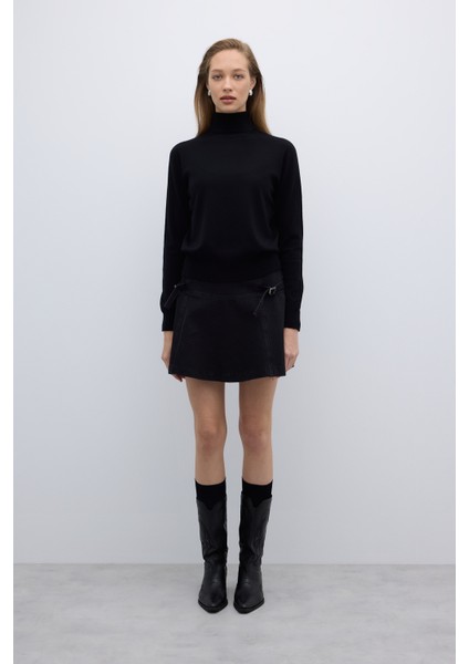 Balıkçı Yaka Triko Siyah K2671001_001 modelleri