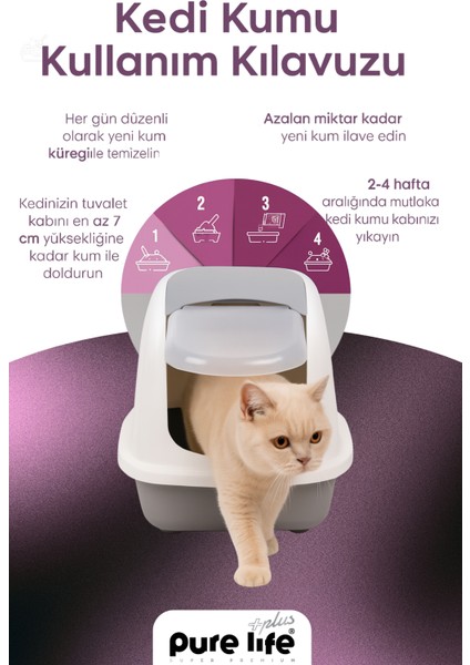 Purelife Plus Lavantalı Kedi Kumu 10 Lt modelleri